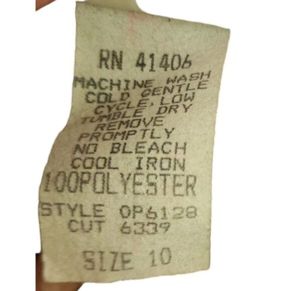 Vintage 1970s Belted Shirt Dress Womens Size M Blue Pinstripes Red Mob Accent - Picture 6 of 6